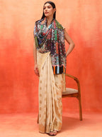 Pashmoda Women Floral Sonata Fine Soft Bamboo Fibre Stole (Size 28x80in, 71x203cm) ISST32
