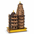 Wooden Dwarkadhish Temple Model | Handcrafted Dwarka Mandir Showpiece for Home Decor | Shri Dwarkadhish Mandir Replica | Spiritual Gift Item | Indian Temple Miniature