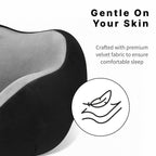 Ross Breathable Fabric Sleep Eye Mask – Ultra-Soft, Smooth & Cozy with Adjustable Strap for Ultimate Comfort, Light Blocking & Deep Sleep – Perfect for Travel, Meditation, Naps, Relaxation & Stress Relief - Grey