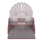 Lakhaji Beautiful MDF Wooden Temple Home Temple Pooja Mandir Wall Hanging and Table Top Home Mandir Temple Home Decor Beautiful Wooden Temple (White)