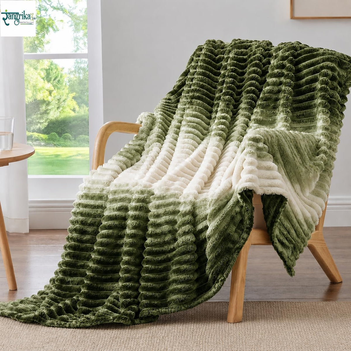 Rangrika.in Pencil Print Flannel Blanket for Kids, Ultra Soft Warm Fleece Throw Blanket for Bed Sofa Couch, Lightweight Cozy All Season Blanket (Green, Single) Kafalo