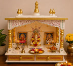 Kamdhenu Art and Craft Wooden Temple/Home Temple/Pooja Mandir/Pooja Mandap/Temple for Home (G20SI)
