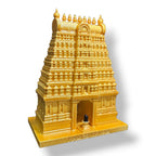 DevaDarshan Rameshwaram Temple Miniature Statue – Shiva Lingam Model, Ramanathaswamy Mandir Idol, Sacred South Indian Temple Decor for Home/Office, Puja Gift, Spiritual Souvenir
