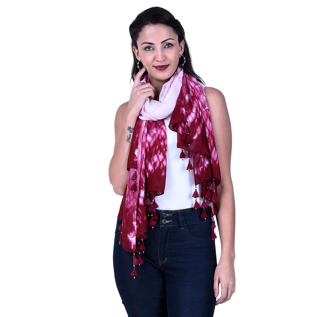 PALATT Cotton Scarf for Women | Lightweight Summer Stole for Women | Soft Breathable Ladies Scarf | Size 70 x 180 cm