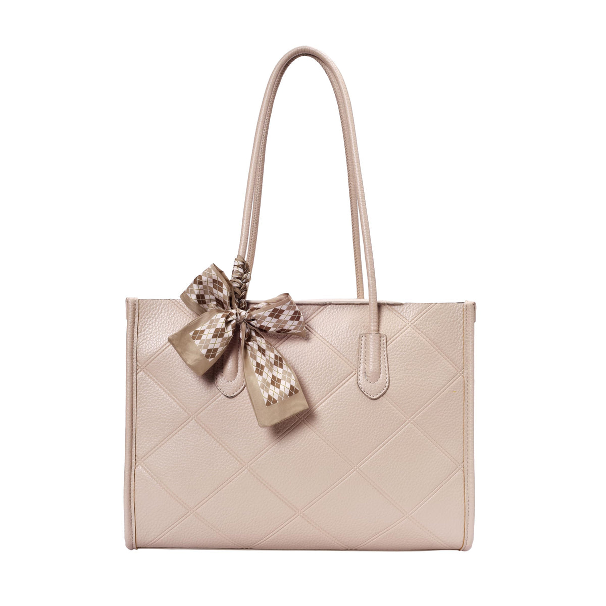 Lino Perros Womens Beige Tote Bag