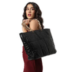 Haute Sauce Women black quilted tote bag (HSHB1263)