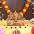 GKD Hamper Mini Mandir with Storage DIY Temple Traditional Design Space to Keep Dry Fruits Chocolates Pooja Items Gift for Housewarming Hanging Mandir (Bamboo 8X1.5X5inch)