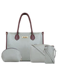 LEGAL BRIBE Textured Tote Bag Combo Of 4 (Green)