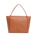 Fastrack Spacious Laptop Tote Bag for Women | Stylish Tote Bag for Girls, Ladies, Women | College Everyday Bag Made of Faux Leather (Tan)