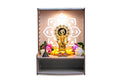 PIXELCRAFTS Wooden Temple Puja Mandir Art and Craft Temple for Home Shop Office with LED SPOT Light. (Size – H 15.5X L 11.5 x W 11 inch) White 4