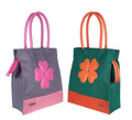 Foonty Exclusive Sunflower Daily Use Jute Lunch Bag(Combo of 2,Multicolor,FFFWB6015D)
