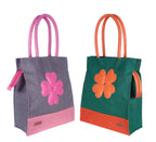 Foonty Exclusive Sunflower Daily Use Jute Lunch Bag(Combo of 2,Multicolor,FFFWB6015D)