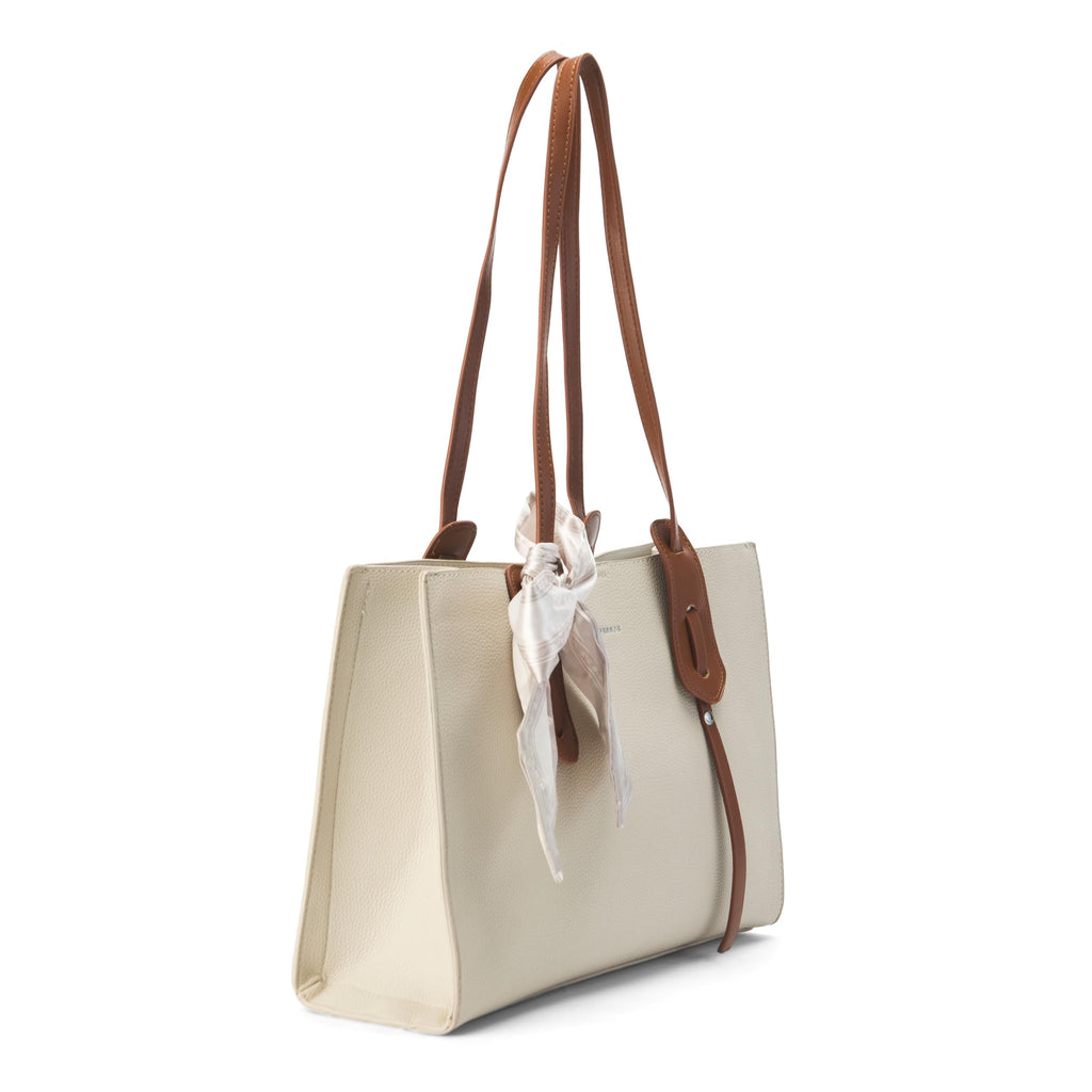 Lino Perros Womens Avril Daily Off-White Tote Bag