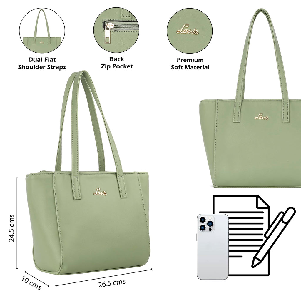 Lavie Women's Betula Tote Handbag | Ladies Purse Handbag | Bag for Women | Rakhi Gift for Sister