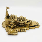Svarn Studio Brass Ram Mandir Ayodhya Temple Replica 10x7x4.5 cm
