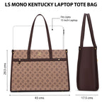 Lavie Signature Women's Kentucky Monogram Tote Laptop Bag | Tote Laptop Bag for Work | Ladies Purse | Stylish Shoulder Bag | Gift for Women
