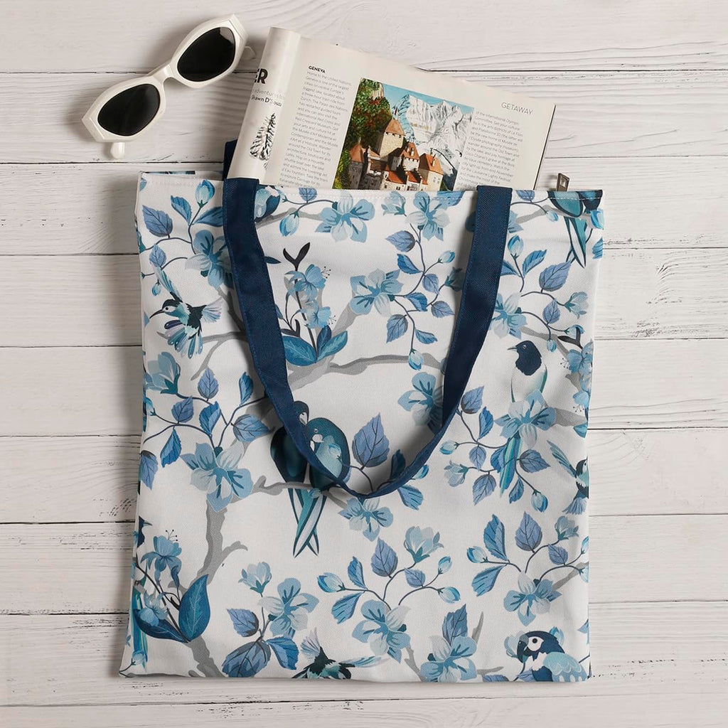 The Purple Tree Printed Canvas Tote - 1 Pc, Stylish Bags For Women