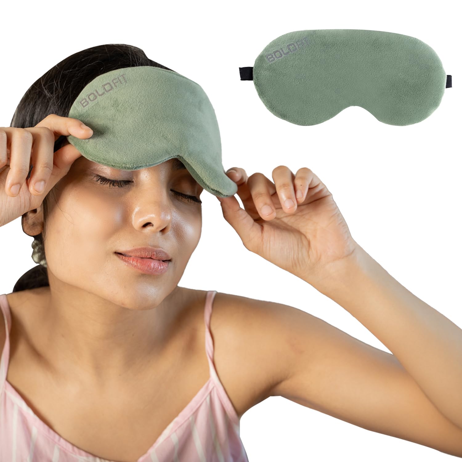 Sarveda Eye Shaped Natural Lavender Scented Eye Pillow | (Grey)