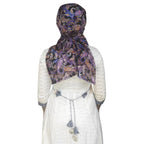 Tolexo Rayon cotton scarf cum mask free size with Hook and Loop tape closer-printed-free size (Multicolor6)