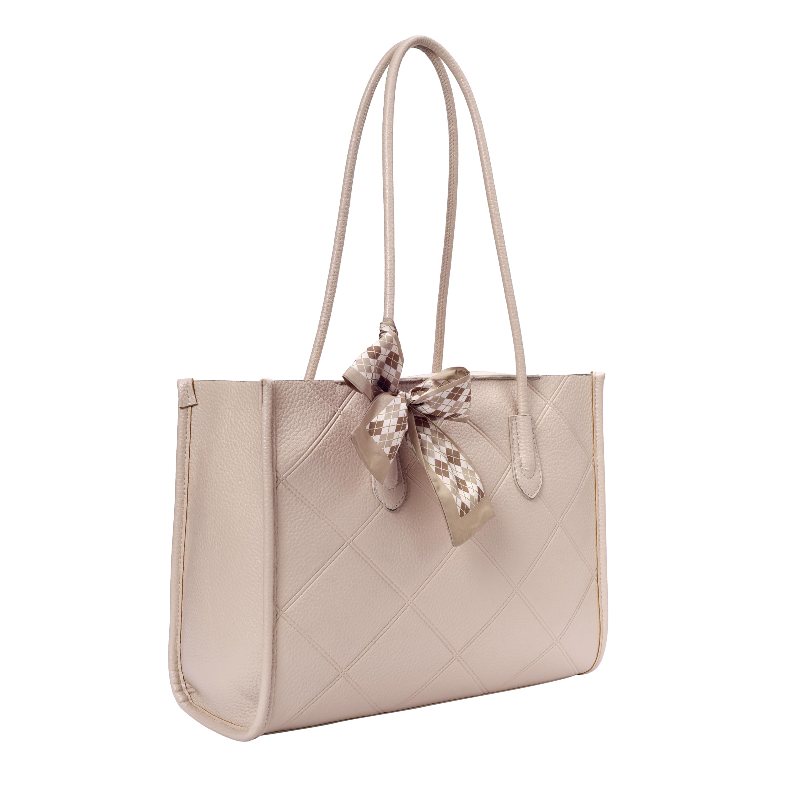 Lino Perros Womens Beige Tote Bag