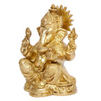 Svarup Brass Ganesh Bhagwan Idol Ganesha Statue Ganpati Murti for Home Entrance Decor Diwali Gift Height 6.5 Inch