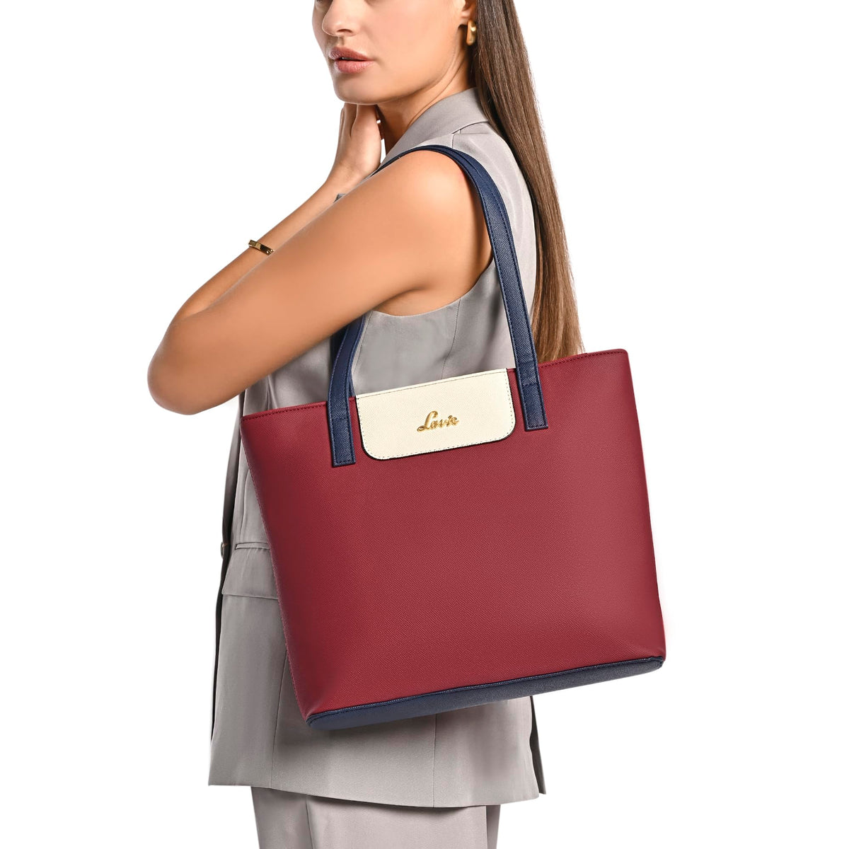 Lavie Women's Colourblock Jossie Tote Bag | Tote Bag for Work | Ladies Purse | Stylish Shoulder Bag | Gift for Women