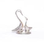 KridayKraft Love Birds Swanset Pair of Kissing Duck Metal Statue,Love for Romantic Gift to Boy Friend,Girlfriend,Animal Lover Friends, Decor Your Home,Office,Showcase,Animal Showpiece Figurines.