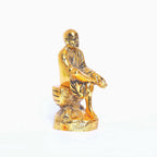 KridayKraft Shirdi Sai Baba Idol Metal Statue Showpiece for Car Dashboard & Home,Office Decorative Saibaba Idol Murti,Religious Gift Article,Showpiece Figurines,Corporate Gift...