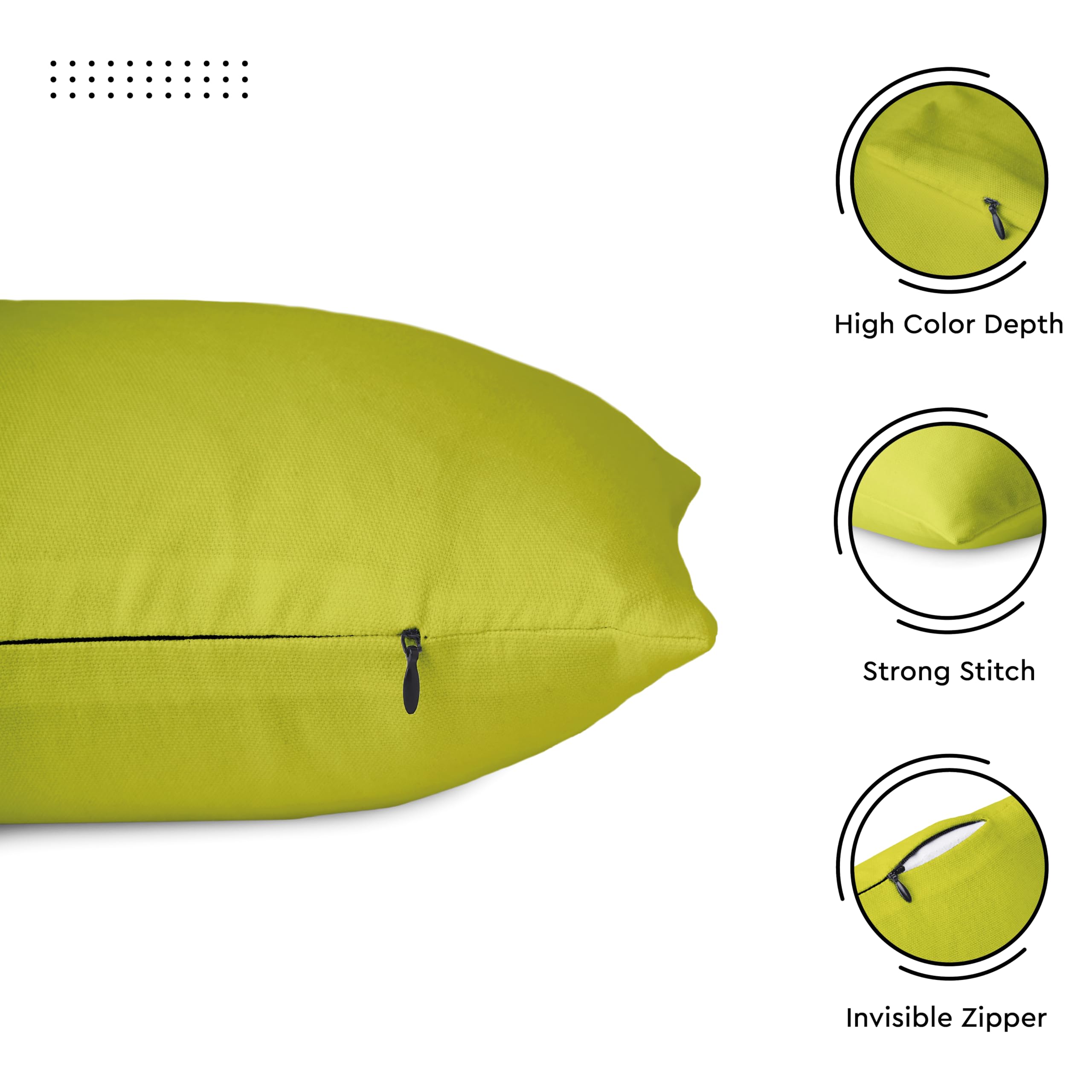 Encasa XO Cushion Covers, No Inserts, Cotton Throw Pillow Cases