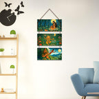 Artvibes Devotional Indian Spiritual Modern Art Decorative Wall Hanging Ornaments | Living Room | Office | Wall Art Painting For Hall | Graphic Artwork | Wall Art Print | Unique Gift (WH_9453N)