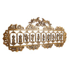 ARTVARKO Pure Brass Dashavatara Dasavatharam of Lord Vishnu Statues Ten Incarnations Avatars Wall Hangings Idol Murti Home Puja Temple Gifts 33.5 Inches