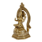 ARTVARKO Brass Maa Lakshmi Sitting for Home Office Maha Laxmi Murti Dhan Devi of Prosperity Wealth Fortune Gold Color 11.5 Inch