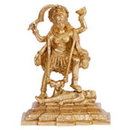 ARTVARKO Brass Maa Kali Statue Murti with Shiva Idol Temple Puja Sculpture Showpiece 7.5 Inch