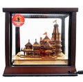 Awadh Ram Mandir Ayodhya 3D Wood Temple Model For Home/Office/Shop And Home Decoration Ayodhya Temple Model (23X16X21 Cm), Wooden