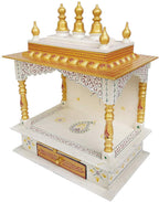 Kamdhenu Art and Craft Wooden Religious Home Temple (18 x 12 x 24 inch, Multicolour)