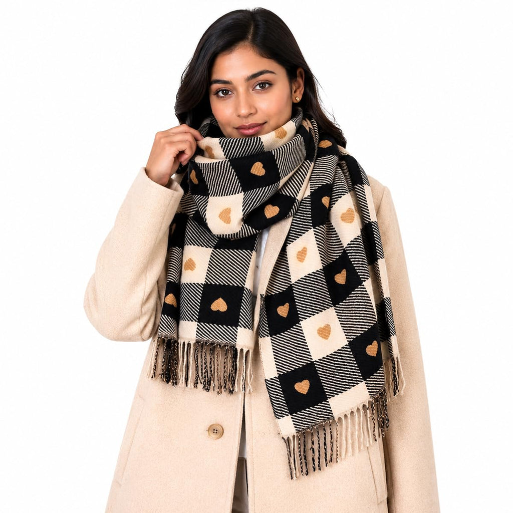 SANNIDHI® Winter Stole Shawls Scarf for Women Stylish Soft Thick Warm Stall