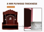 DIVOKAH® Beautiful MDF Wooden Temple/Home Temple/Pooja Mandir (8 MM Plywood Thickness) (BR Decor)