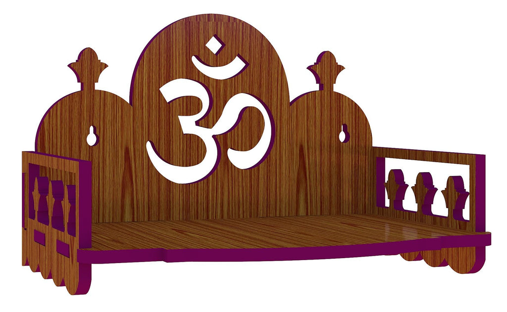 MANDIRAM Ssi Fully Handmade Beautiful Small Wooden Home And Office Temple/Pooja Mandirs/Puja Temple,H-6In