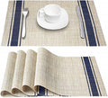 OXSAM Placemats, Heat Insulation Non-Slip Vinyl mats, Stain-Resistant Tablemats for Home and café Dining Table Décor (Cream, Pack of 4) Kafalo