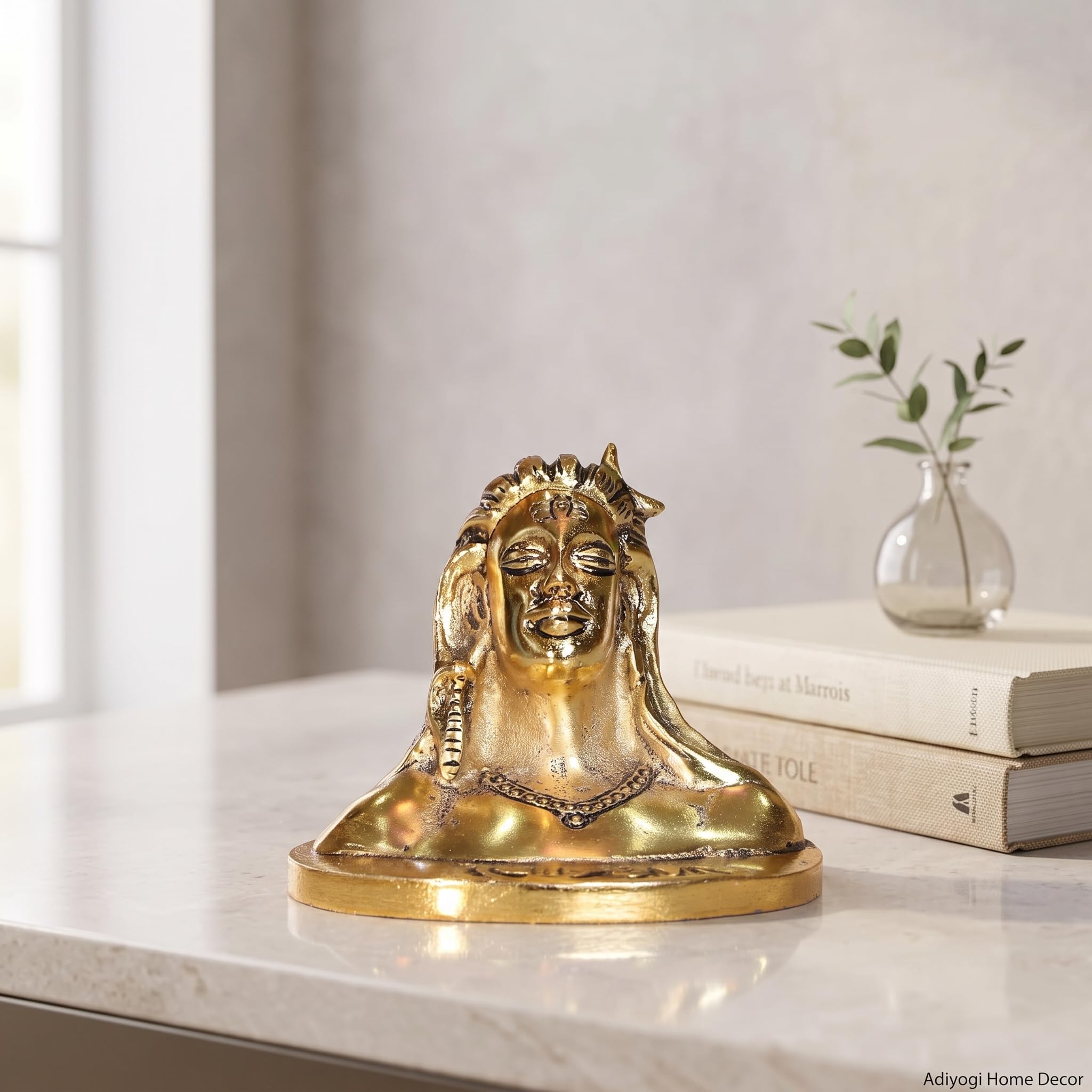 KridayKraft Adiyogi (Shiva) Metal Statue/Murti for Car Dashboard & Pooja,Home & Office Décor Item,Shankara/Mahakal Idol Showpiece Figurines Maha Shiv Ratri Idol Gift...
