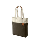 DailyObjects Ivory - Clove All Time Canvas Tote Bag, Spacious, Stylish, Sturdy, Zippered Compartment, Fits Laptops Of Up To 13 Inches - Unisex-Adult