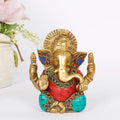 ARTVARKO Brass Idol Ganesha Murti Ganpati Statue for Home Decor Manidr Temple Office Gift Height 4.5