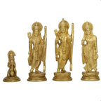 ARTVARKO™ Ram Sita Laxman Hanuman Statue God Figurine Brass Metal Sculpture Ram Darbar Idol Murti forHome Decor Puja Mandir -7 Inch