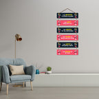 Artvibes I Am Motivated To Achieve My Goal MDF Wall Hanger | Quotes Decor Item | Motivational Wall Decor | Wall Accent | Graphic Art | Gift Items | Office Wall Decoration Items (WH_3242N)