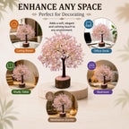 Reiki Crystal Products Rose Quartz 500 Bead Crystal Stone Tree | Natural Gemstone Money Tree for Love, Harmony, Emotional Balance & Positive Energy | Home Office Décor, Vastu & Feng Shui Gift