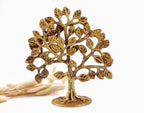 The Spiritual Living Kalpavriksha Tree Brass | Tree of Life - Home Decor - Gift for Good Luck | Vastu and Fengshui (?????? ????) | Karpaga Vriksham | Ideal for Gifting | 6 Inch | Antique | Gold |