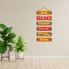 Artvibes In This Home Be Respectful Wooden Wall Hangings Decor | Quotes Decor Item | Home Quotes Wall Hanging | Modern Decoration Items | Wall Poster | Artworks Hangings | Gift Items (WH_6608N)