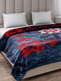 Monte Carlo Double Bed Heavy Winter Blanket (160 X 220) Roman 1 Ply Box Pack 550 GSM | 3 KG, (240x220 CM), Teal Kafalo