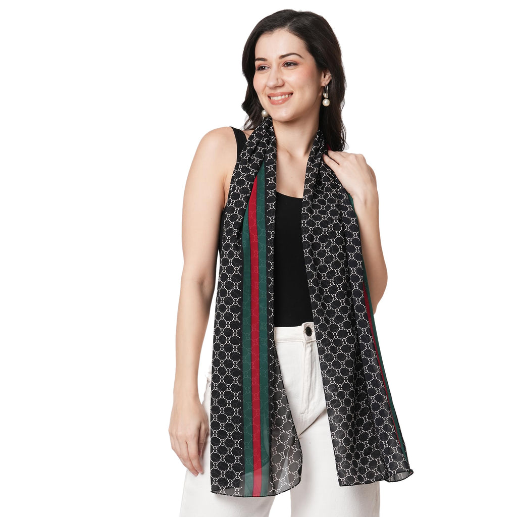 SAHIL SCARF Premium Multicolor Fancy Scarf Lightweight & Comfortable for All Seasons (180x55CM)