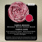 FAHABO Shimmer Geometric Woven Cotton Blend Scarf for Women – Lightweight Hijab & Stole Wrap | 73 x 29 Inches (Red)